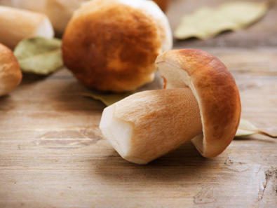 Porcini and cheese soufflé