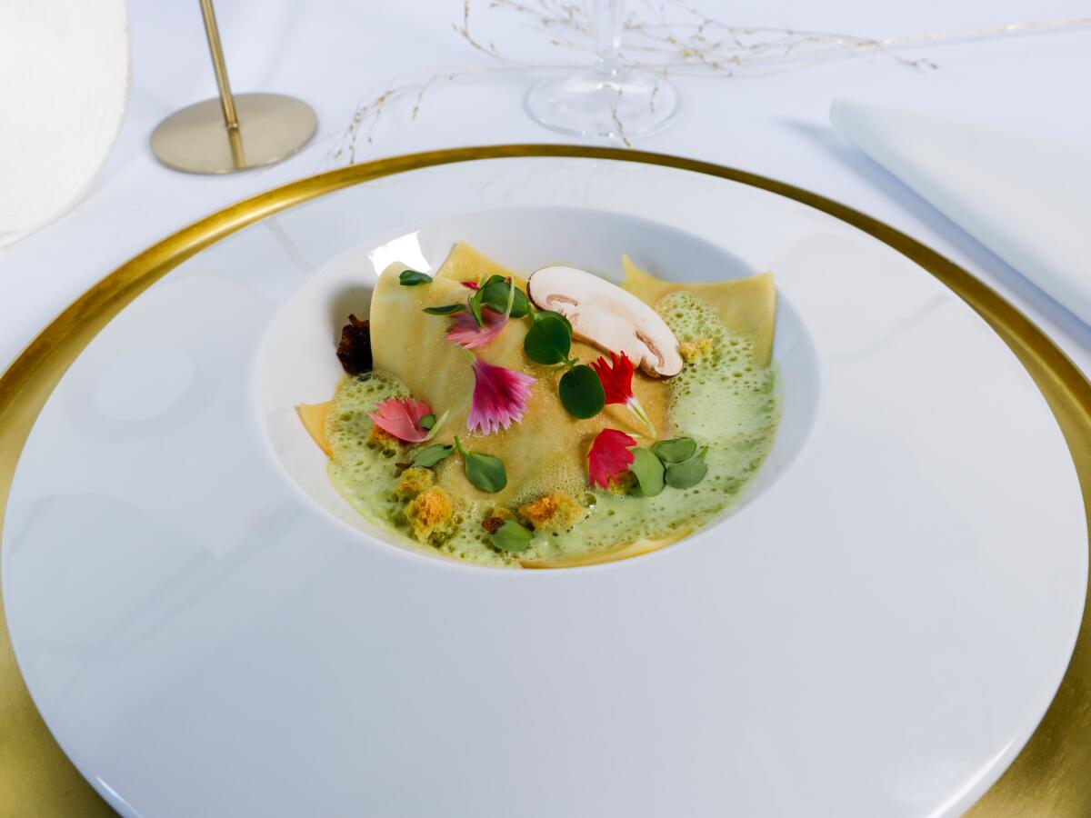 Raviole ouverte aux champignons (1)