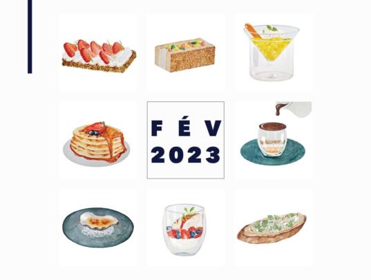 calendrier culinaire trait tendance février