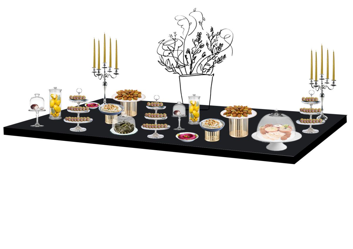 création culinaire art de la table buffet oriental
