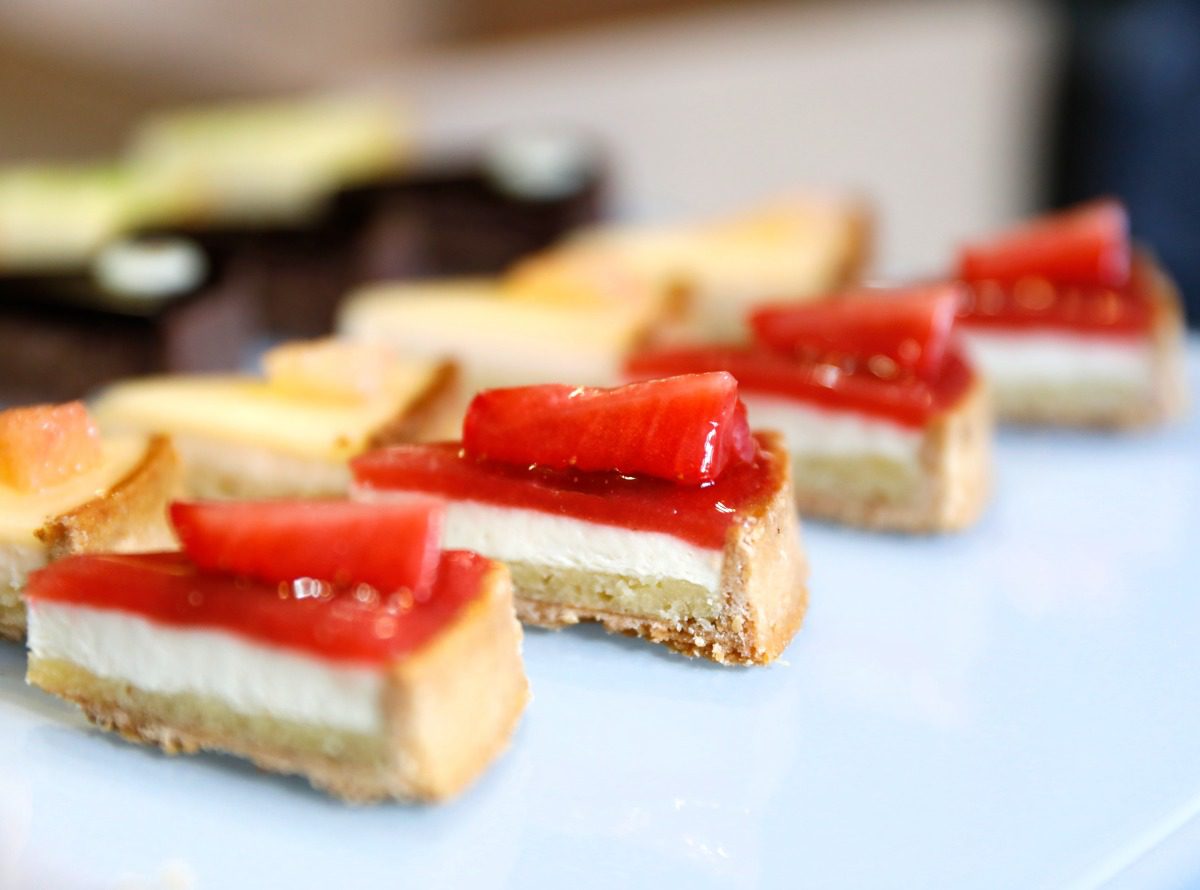 Parts de mini tartes fraise