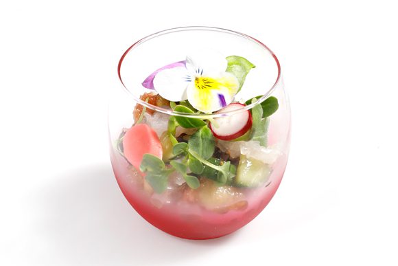 tartare de bar - création culinaire - traiteur de luxe - création sur mesure