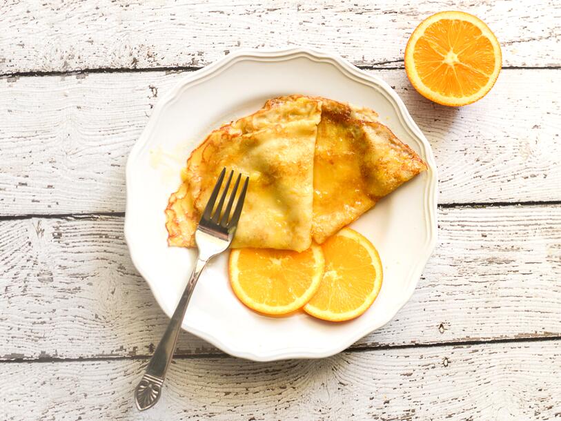 nos recettes - crêpe suzette