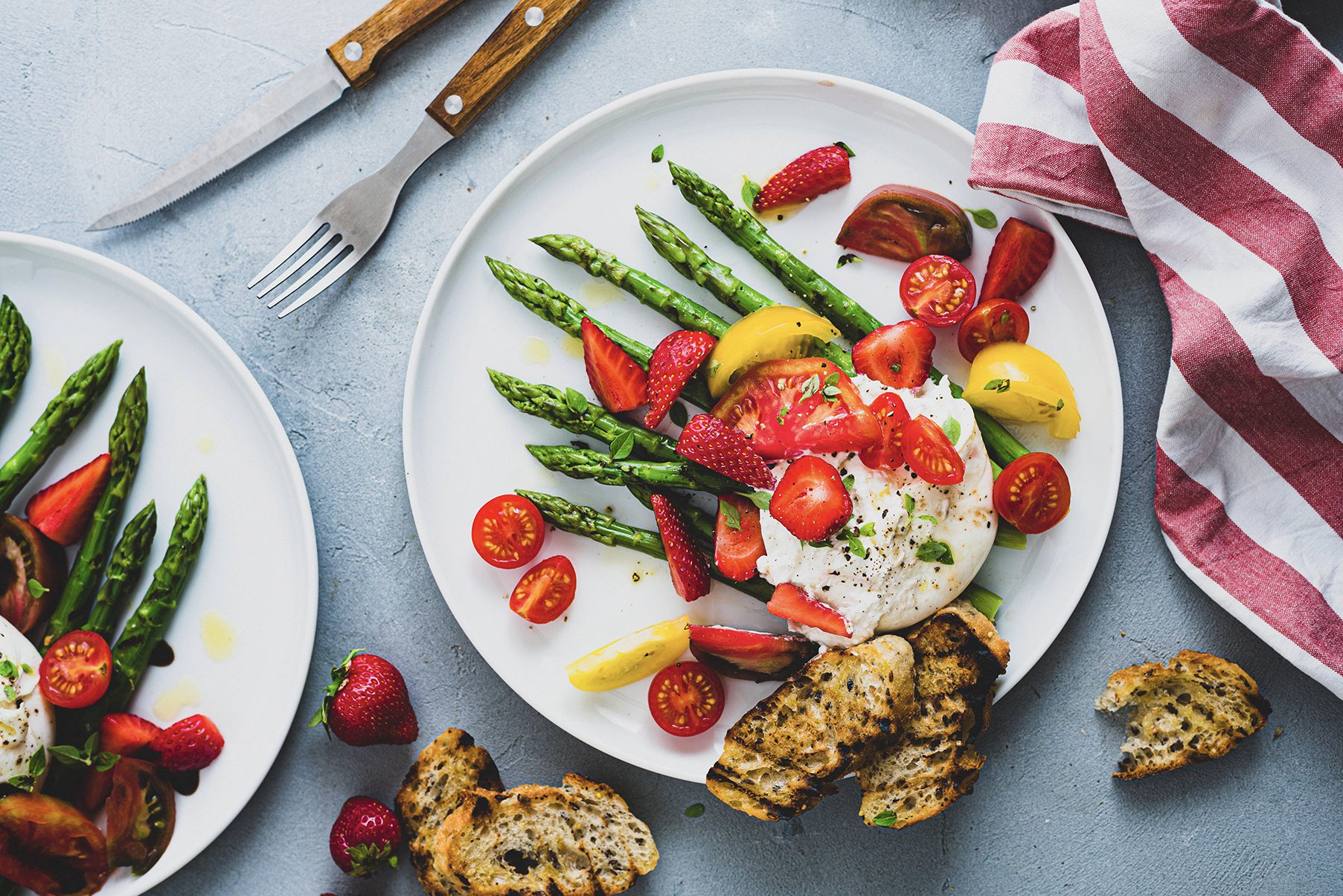 recette Astrid asperges à la Caprese