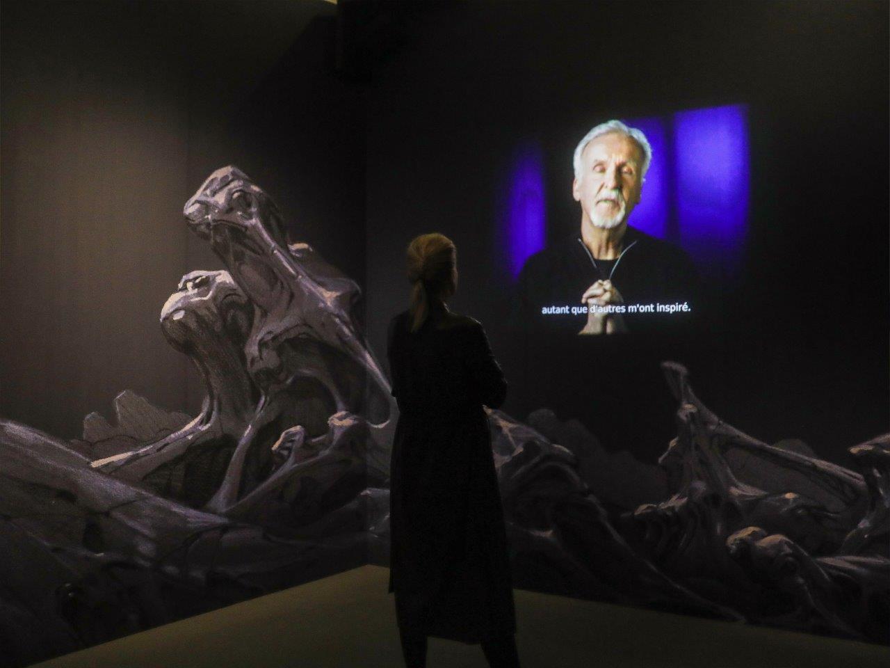 Vernissage Cinémathèque exposition l'Art de James Cameron